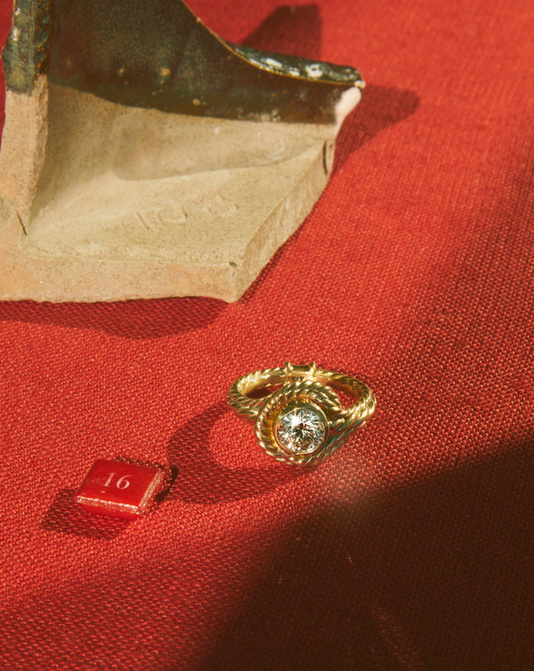 diamond ceremonial ring by pamela love