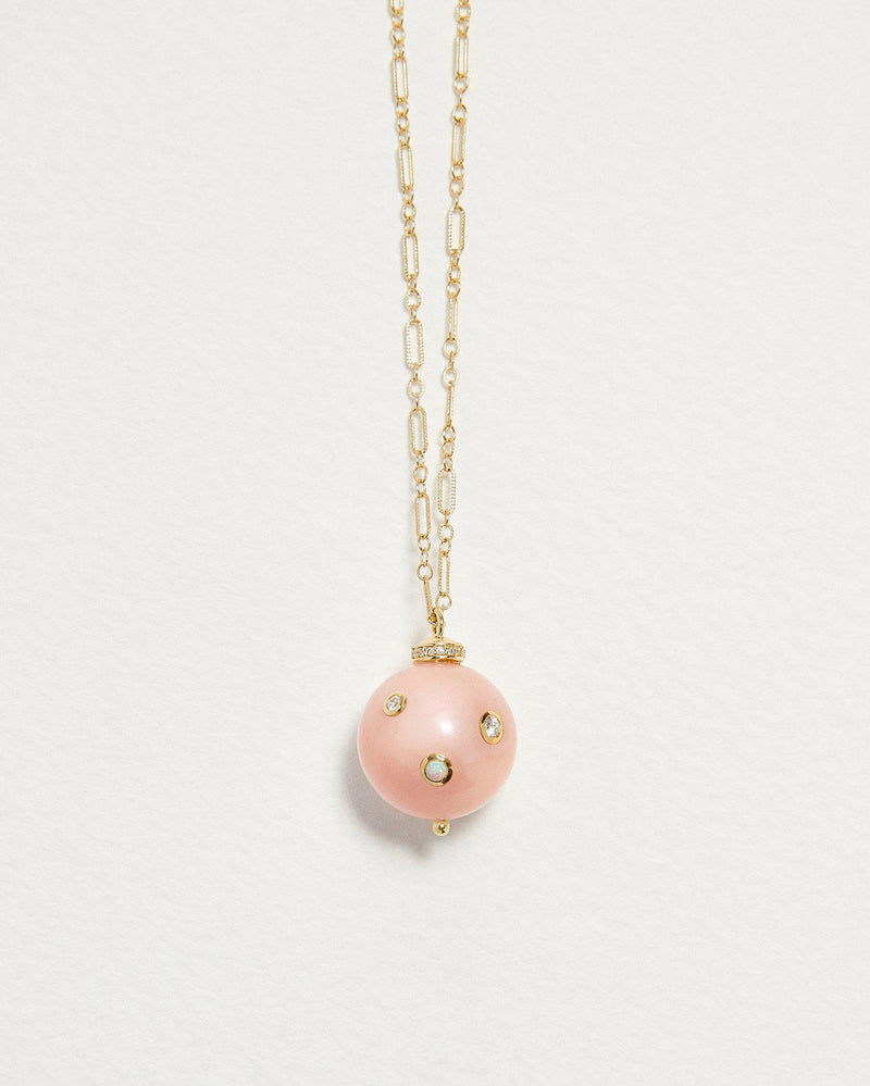 pink opal ursa major necklace