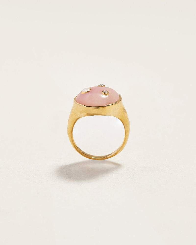 pink opal ursa major ring
