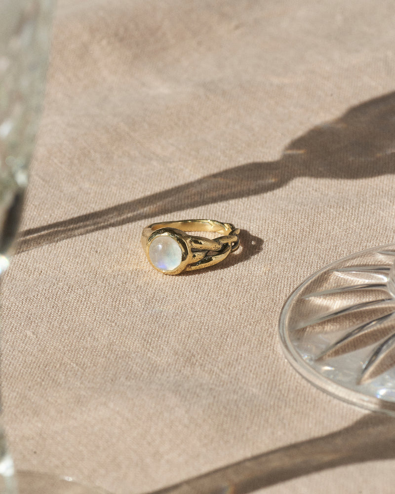 Helia I Moonstone Gold Ring Pamela Love 7