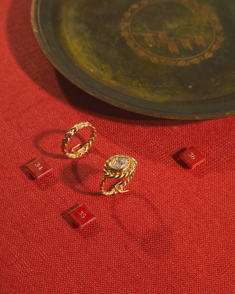gold ceremonial rings by pamela love
