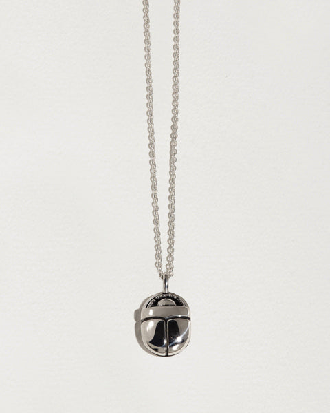 silver scarab necklace