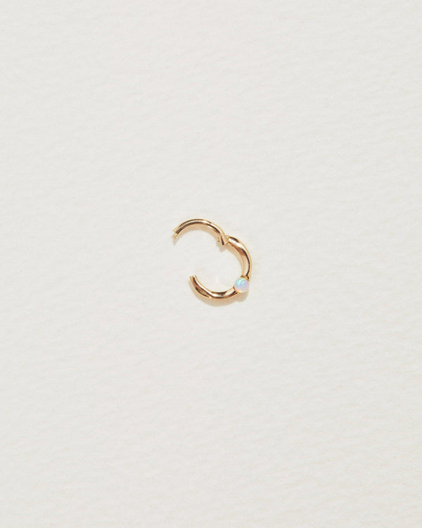 opal gold clicker piercing