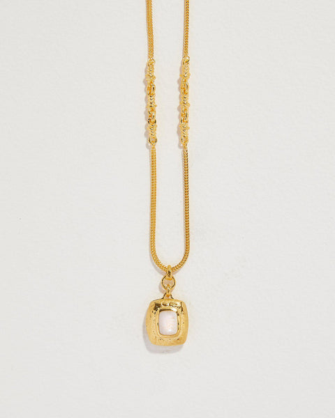 moonstone locket pendant necklace