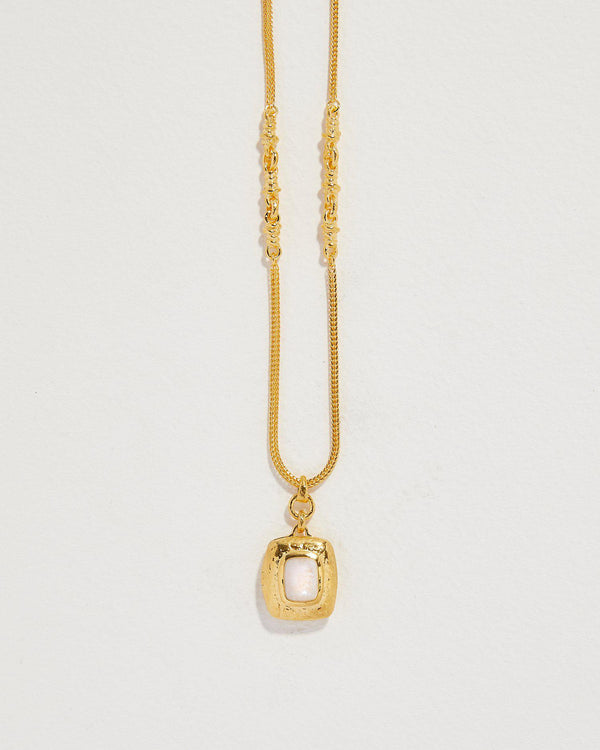 moonstone locket pendant necklace