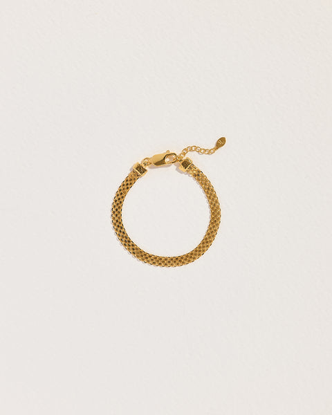 bismark gold plate chain bracelet