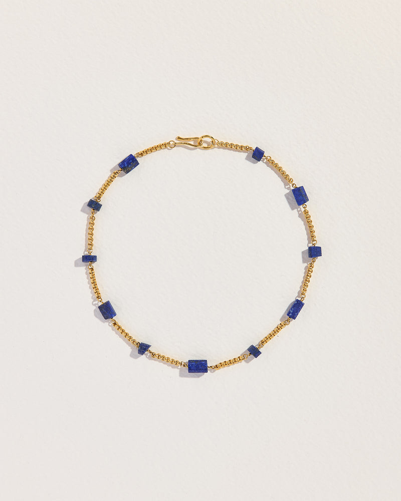 caria chain necklace with lapis lazuli