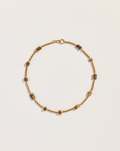 astrid chain necklace with jasper beads