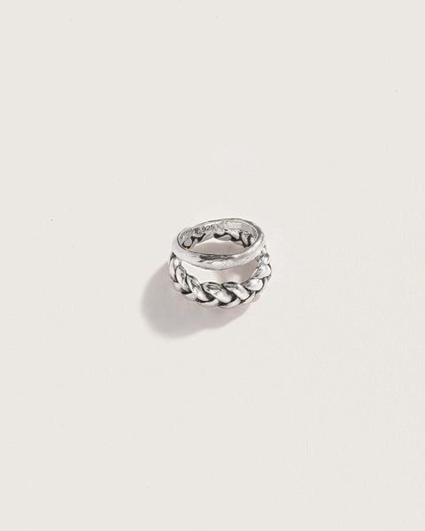 silver tiered ring