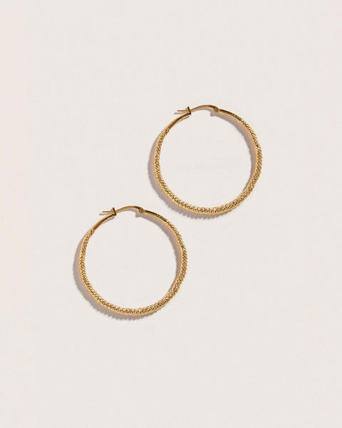brass hoop earrings