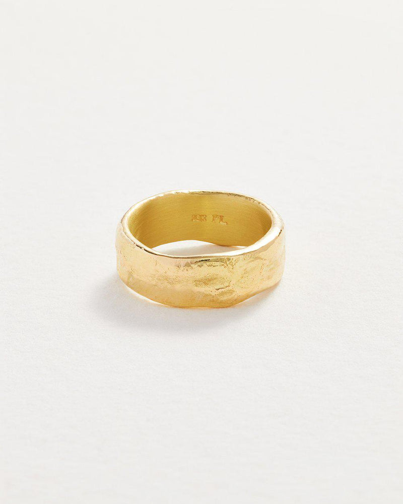 ceremonial engagement gold ring