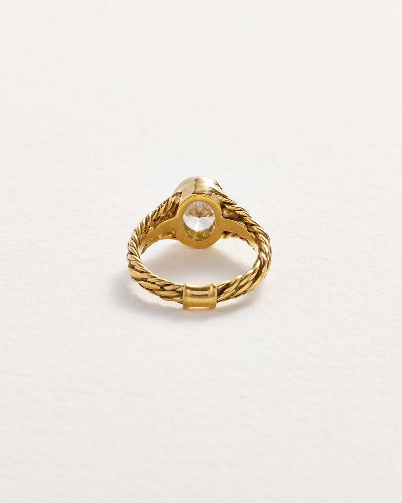 18k gold handmade engagement ring