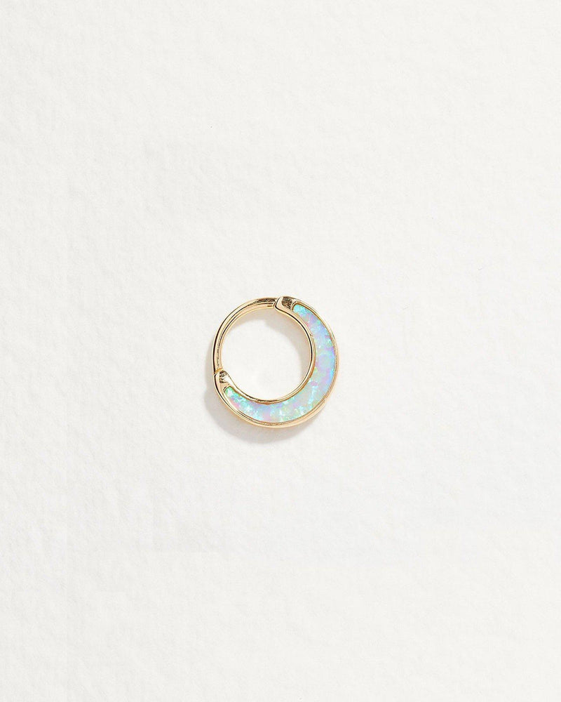 8mm opal inlay clicker piercing