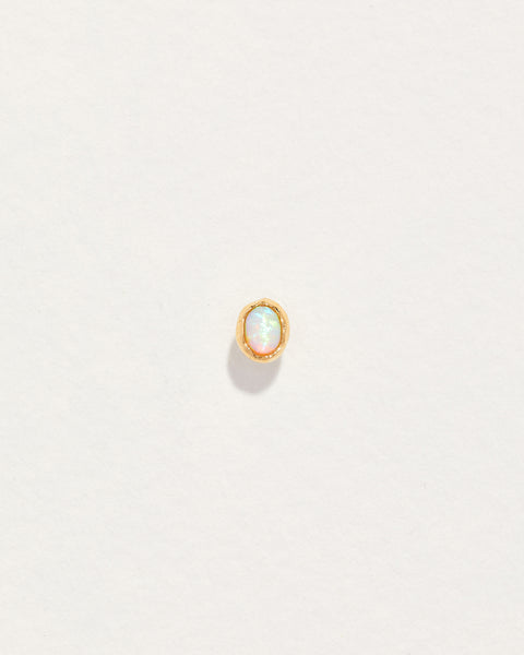opal nugget stud earring