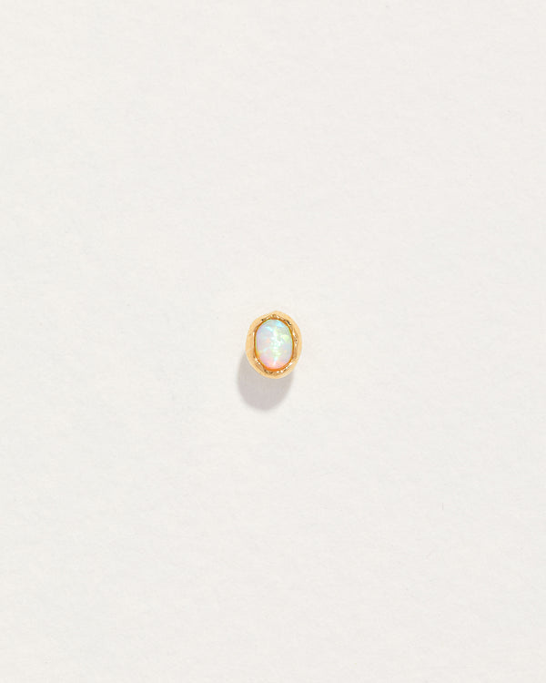 opal nugget stud earring