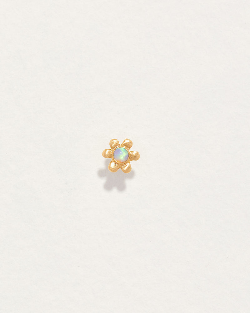 opal daisy stud piercing