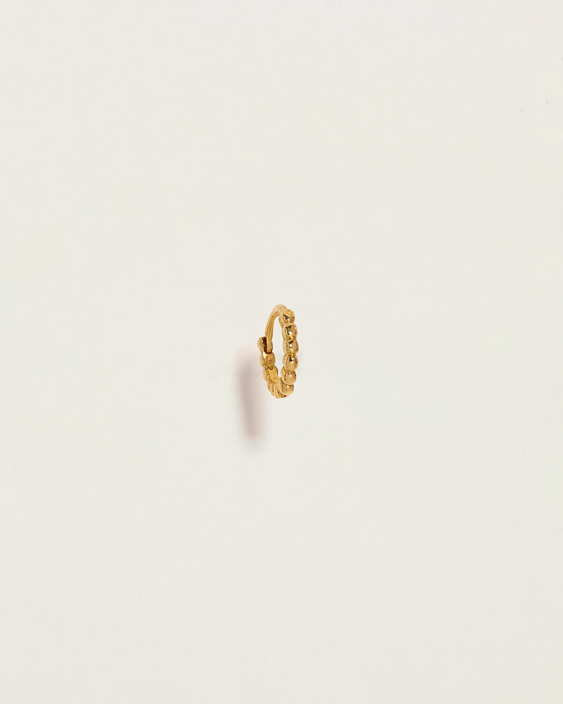 6mm gold huggie earrings