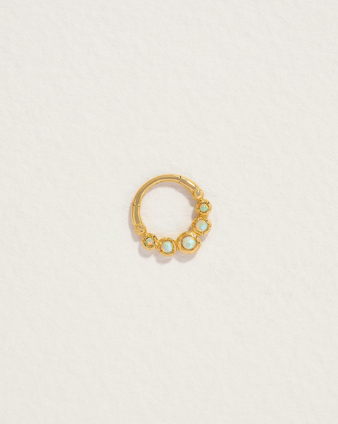8mm opal clicker piercing