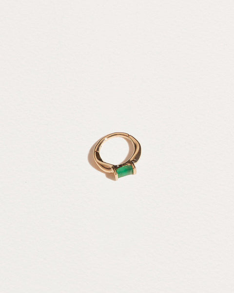 emerald huggie 6mm piercings