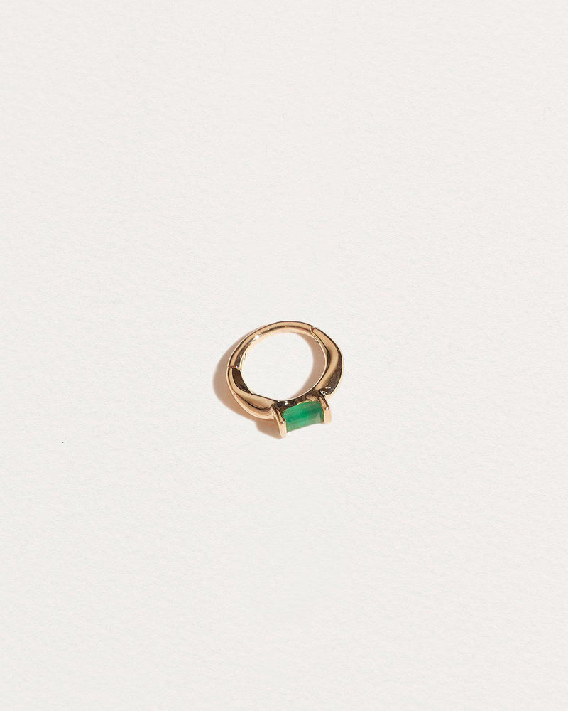 emerald huggie 6mm piercings