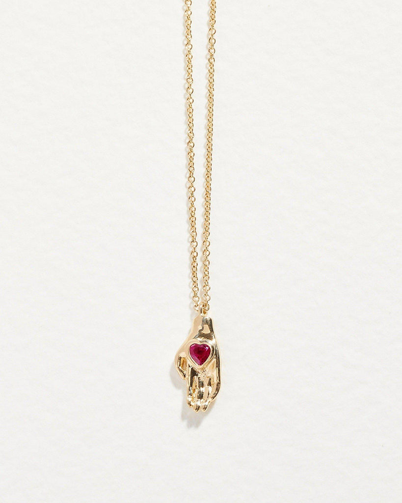 GLDN Hand Heart Personalized Necklace — GLDN