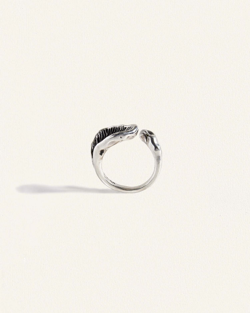 sterling silver mushrom ring