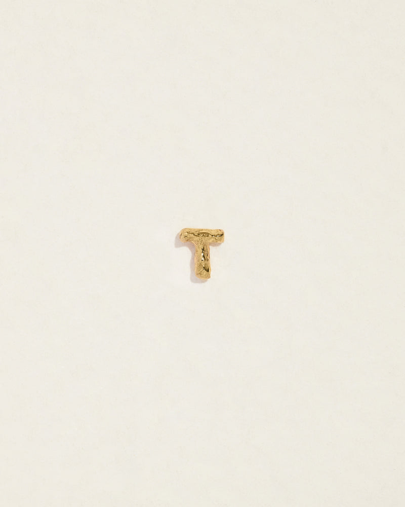 T Initial Letter Stud Earring Pamela Love