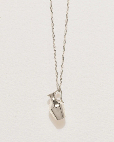 vessel pendant necklace with sterling silver