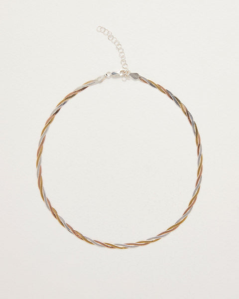 Twisted Tricolor Herringbone Chain 14