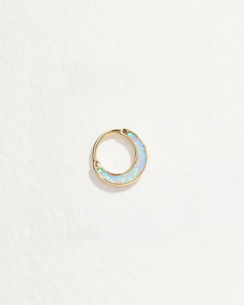 8mm Inlay Clicker by Pamela Love – Piercing in #product_material# (#product_color#). 8mm-opal-inlay-clicker