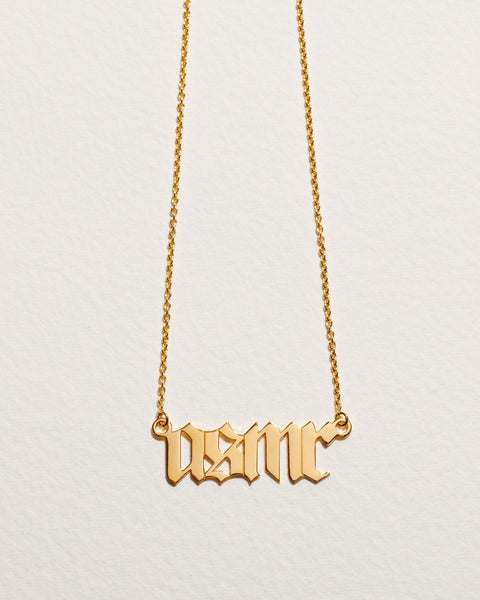 itsblitzzz Nameplate by Pamela Love – Necklaces in #product_material# (#product_color#). asmr-necklace-1