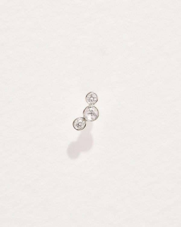 Bezel Set Crescent Stud by Pamela Love – Piercing in #product_material# (#product_color#).