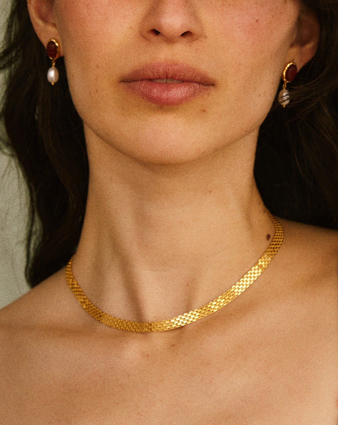 Bismark Gold Plate Chain Necklace - Pamela Love