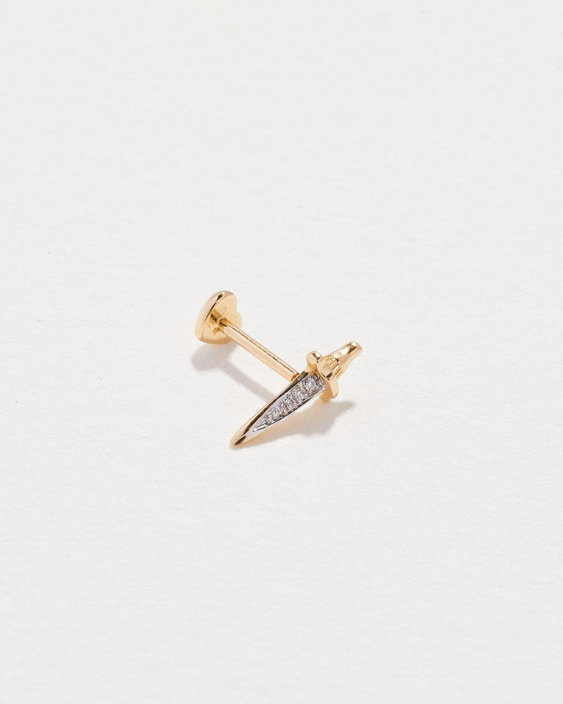 Dagger Pavé Stud by Pamela Love – Piercing in #product_material# (#product_color#).