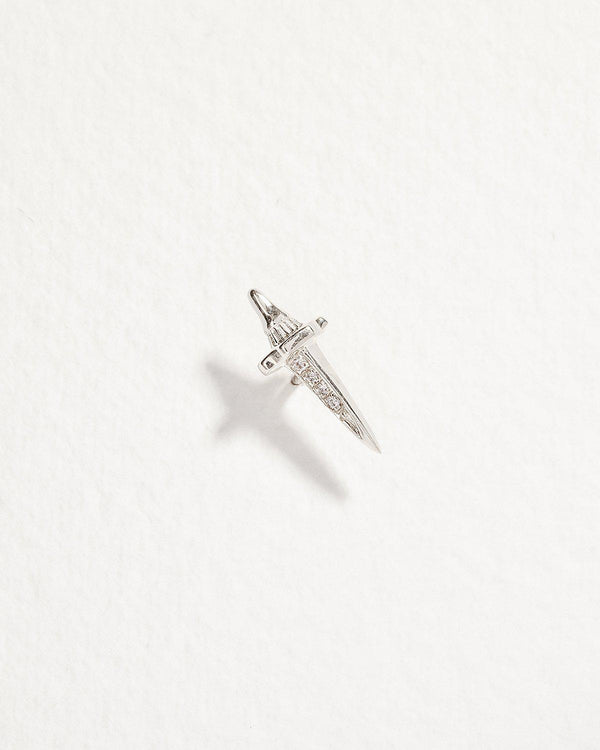 Dagger Pavé Stud by Pamela Love – Piercing in #product_material# (#product_color#).