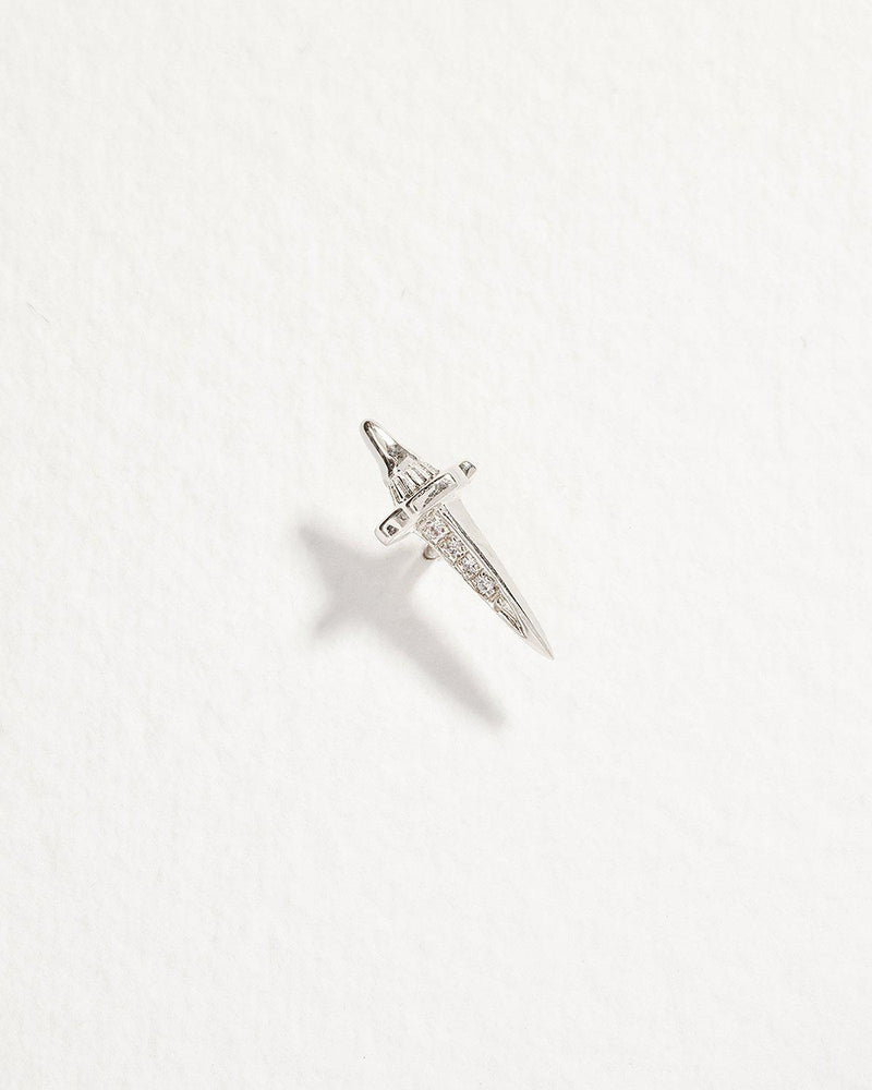Dagger Pavé Stud by Pamela Love – Piercing in #product_material# (#product_color#).