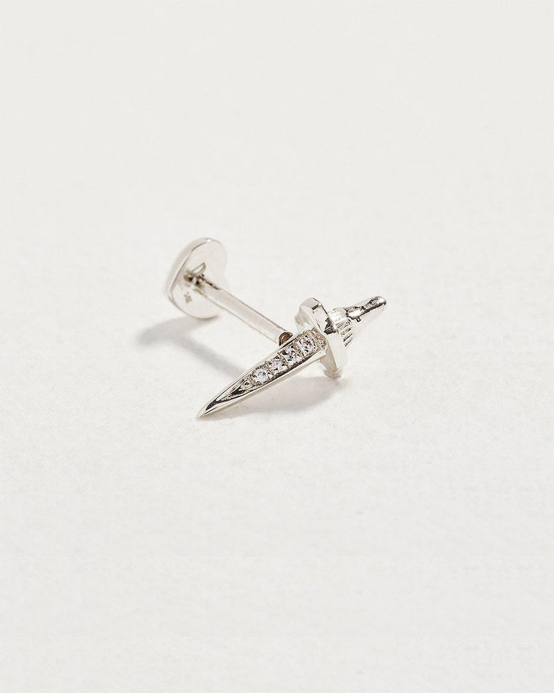 Dagger Pavé Stud by Pamela Love – Piercing in #product_material# (#product_color#).