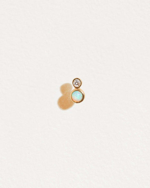 Double Dot Stud by Pamela Love – Piercing in #product_material# (#product_color#).