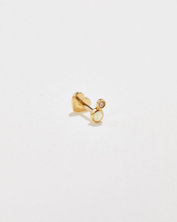 Double Dot Stud by Pamela Love – Piercing in #product_material# (#product_color#).