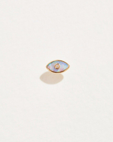 Eye Diamond Stud by Pamela Love – Piercing in #product_material# (#product_color#). eye-diamond-stud-opal