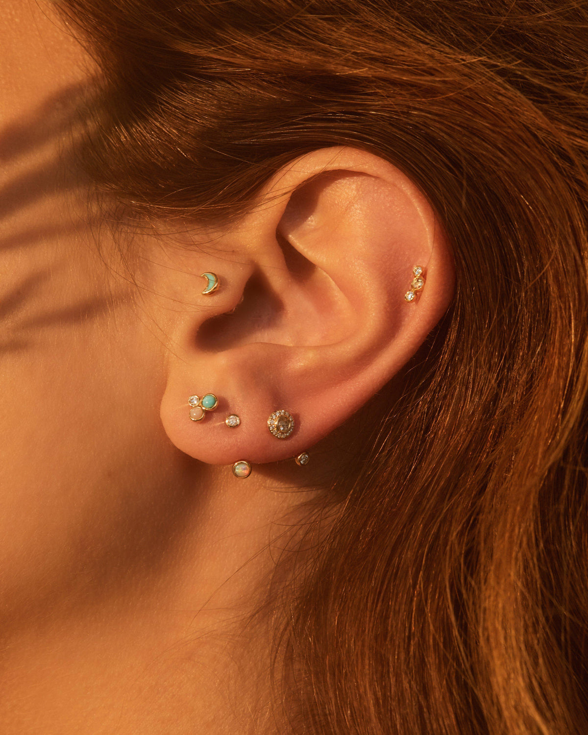 Gravitation Rook - Diamond Hook Piercing - Pamela Love – PLP-E49-Y