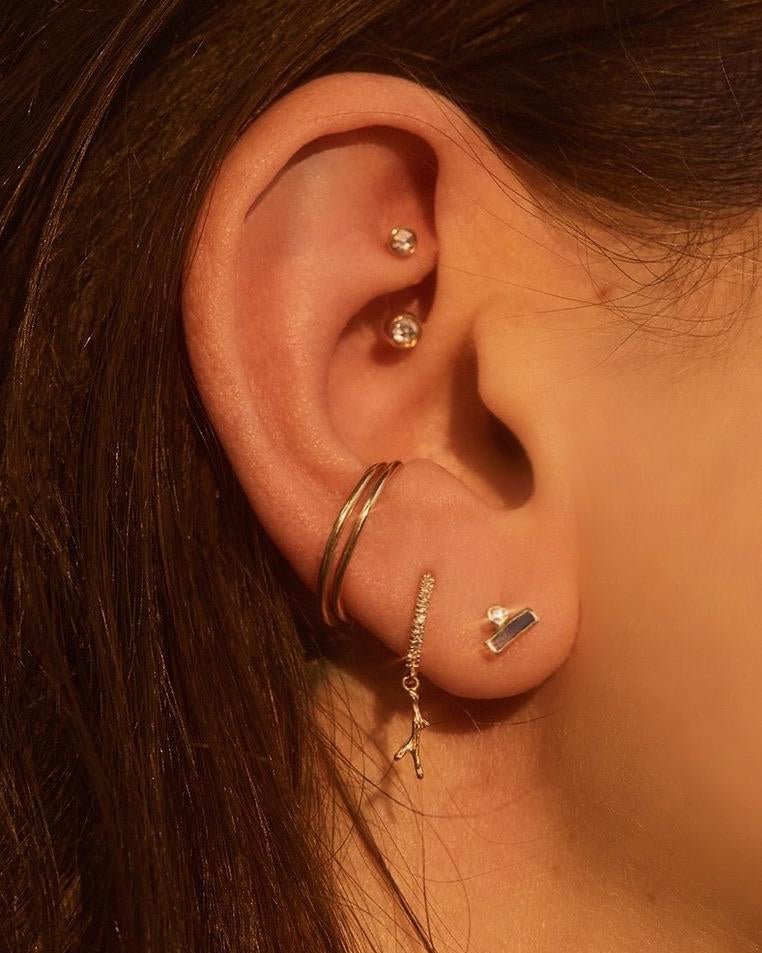 Gravitation Rook - Diamond Hook Piercing - Pamela Love