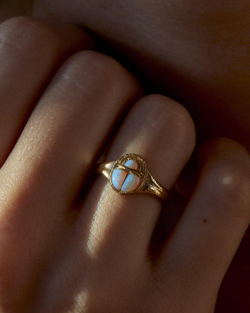 Inlay Scarab Ring by Pamela Love – Ring in #product_material# (#product_color#).
