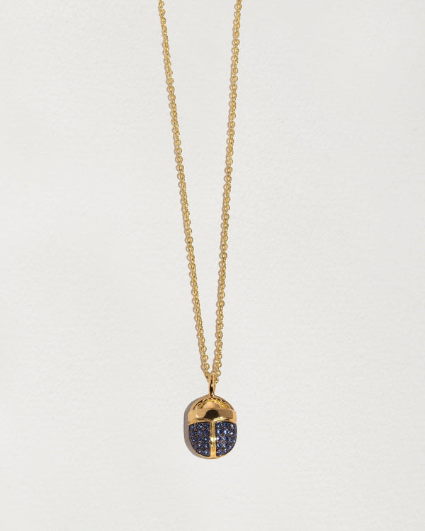 sapphire scarab necklace